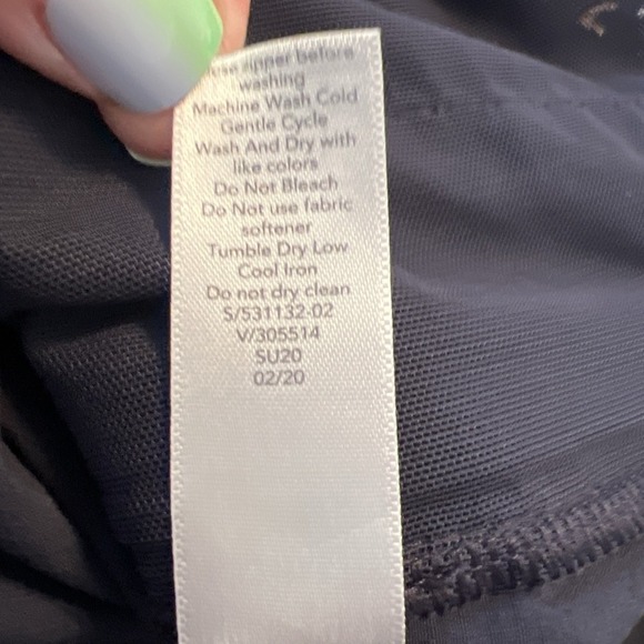 Athleta Trekkie Crest Athleisure Pull On Skort Women's Size 8 Navy Blue 531132 - Picture 11 of 11